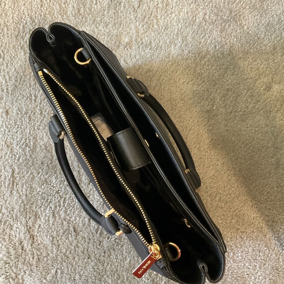 Michael Kors Kellen MD Black Saffiano Leather Satchel and Wallet Set - Picture 10 of 15